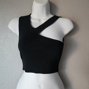 Zara Knit Cutout Cropped Tank Top